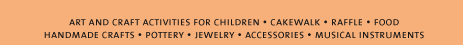 Kuumba Day - Art and Craft Activities for Children - Cakewalk - Raffle - Food - Handmade Crafts - Pottery - Jewelery - Books